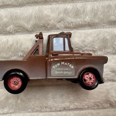 Disney Pixar Cars Radiator Springs Tow Mater Truck Diecast Metal Vehicle approx. 9.5 cm. length one of the back wheels is not working usad Please see photos