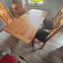 Solid Wood Kitchen Table with Chairs Image 7