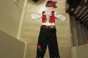 halloween boys pirate outfit age 6-7