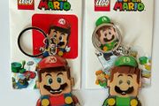 Limited edition Lego super Mario and Luigi keychains