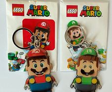 Limited edition Lego super Mario and Luigi keychains