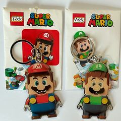 Limited edition Lego super Mario and Luigi keychains