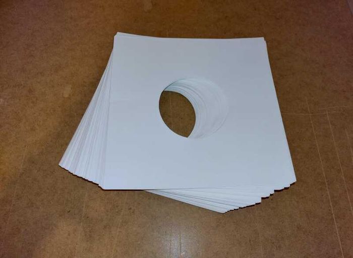 Over 25% OFF! 150 X 7" Inch CREAM Paper Inner Sleeves For 45s - 45rpm Singles - Square Corners - Premium Top Quality