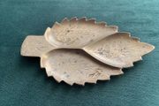 Vintage metal leaf tray