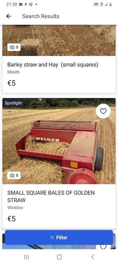 Organic Straw Small Squares