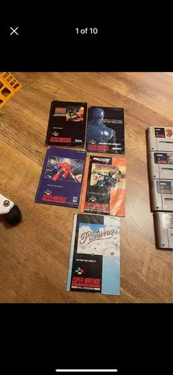 original Super Nintendo bundle with 10 games