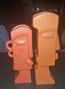 Rare pair of terracotta vase