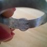 Silver buckle band ring size Y Image 8