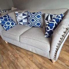 Cream couch and chair