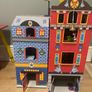 KidKraft Everyday Heroes wooden play set Police and Fire Station Excellent Condition Image 2