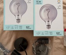 IKEA MOLNART LED Bulbs + Ceiling Lamp Holder