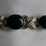Vintage Black Onyx Gemstone Handmade  Silver Jewelry Bracelet Image 3