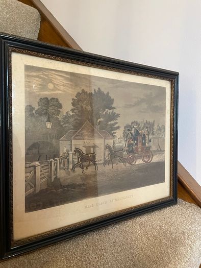 Charles and George Hunt after James Pollard aquatint hand coloured prints (framed by H.J. Spiller, Beak Street, London)