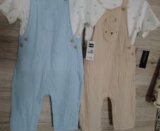 New baby dungarees sets, 9/12 months