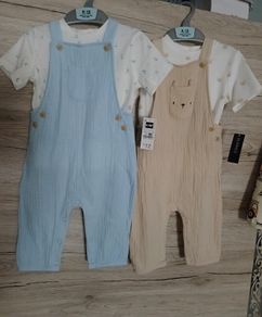 New baby dungarees sets, 9/12 months