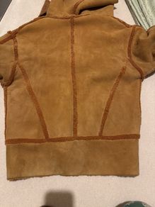 Vintage Roisin  GARTLAND Sheepskin Shearling Jacket Waterfall Collar