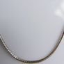 Vintage 925 Sterling Silver Slim Cobra Necklace length 18" - 4,3g Image 5