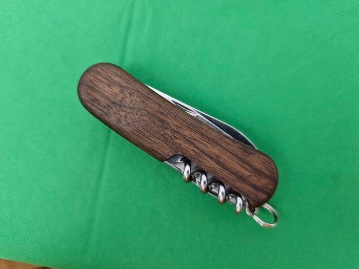 Victorinox Delemont 84mm Model with Walnut Handle Swiss Army Knife