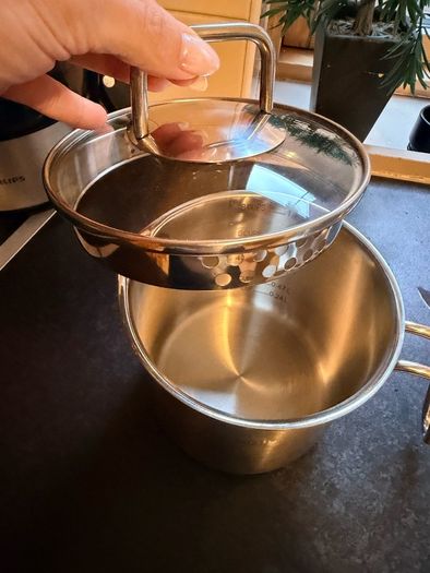 Jaz Stainless Steel Pot 1.9L with glass lid