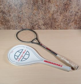 Vintage JAHANGIR KHAN Unsquashable The Conqueror Signiature Squash Racket graphite