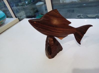 vintage Eric Anderson wood carving
