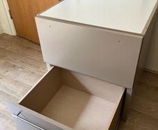 2-Drawer Storage Unit Cream/Beige