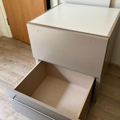 2-Drawer Storage Unit Cream/Beige