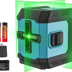 Level Green, Laser Spirit Level Rotary, 4x360 degree Lazer Level Self Levelling 16 Lines Horizontal & Vertical Cross Line for Indoor Outdoor, Pulse Mode, Remote Controller, Magnetic Base, Rechargeable