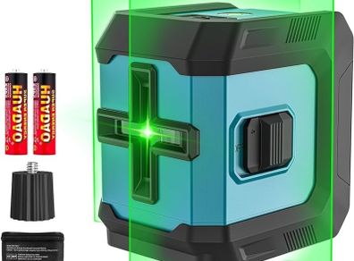 Level Green, Laser Spirit Level Rotary, 4x360 degree Lazer Level Self Levelling 16 Lines Horizontal & Vertical Cross Line for Indoor Outdoor, Pulse Mode, Remote Controller, Magnetic Base, Rechargeable