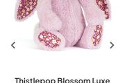 New JELLYCAT Thistlepop Blossom LUXE Bunny Medium