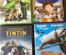 DVD,Tintin, Horton, Ratatouille, Shrek 2