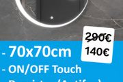 LED Bathroom Mirror Makeup 70cm Demister