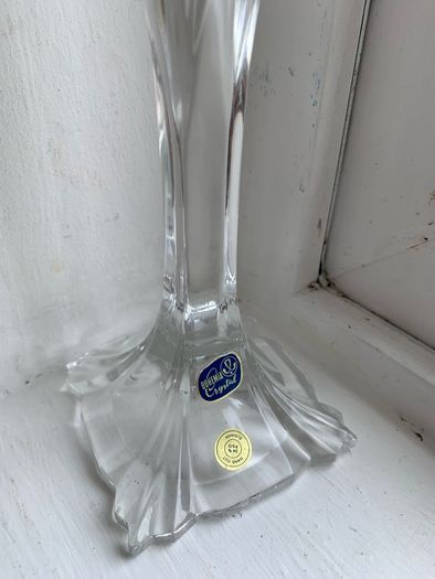 Vintage Art Deco Crystal Candle stick