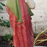 Vintage Chalkware Sacred Heart Statue 17 Inches Approx Image 3