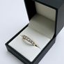 Vintage 9ct Yellow Gold 7 Stone Diamond Ring Image 3