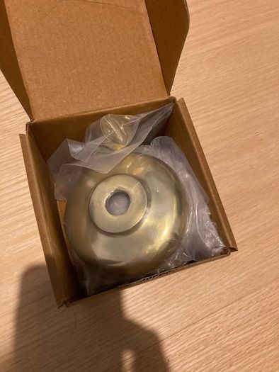 Heritage Brass Victorian Centre Door Knob Design 3" Satin Brass Finish