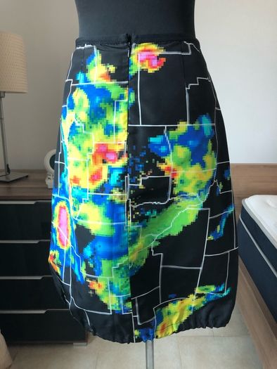 Prada radar print skirt