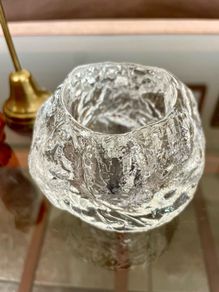 Kosta Boda Medium Snowball Tea Light Candle Holder