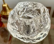 Kosta Boda Medium Snowball Tea Light Candle Holder