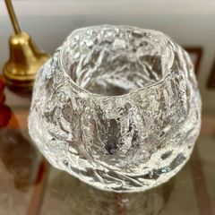 Kosta Boda Medium Snowball Tea Light Candle Holder