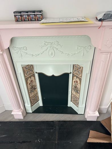 Fireplace and surround
