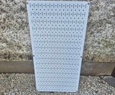 White Metal Pegboard
