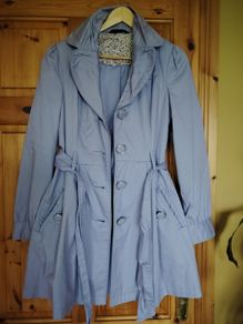 Purple Trench Coat. Size 8
