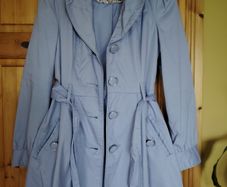 Purple Trench Coat. Size 8