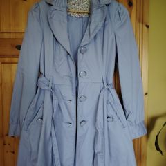 Purple Trench Coat. Size 8