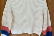 Cream colour Knitted Sweater    Neck Jumper size 146 cm