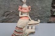 Vintage Lady on the Stairs figurine