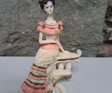 Vintage Lady on the Stairs figurine
