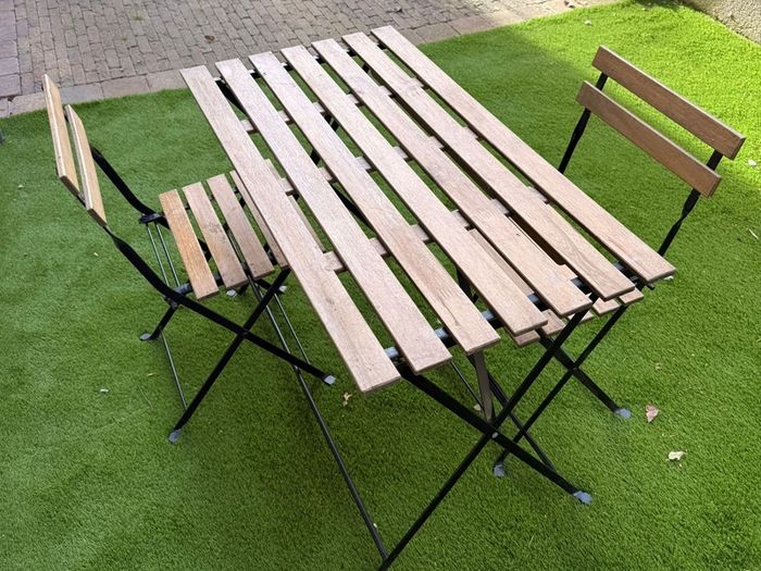 Ikea Tarno 100x54cm Outdoor Table And Two Chairs Set