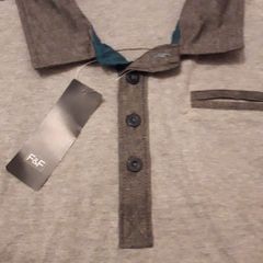 Excellent Quality F&F Men's Grey & Green XXL Polo Shirt (Brand New & Tagged)